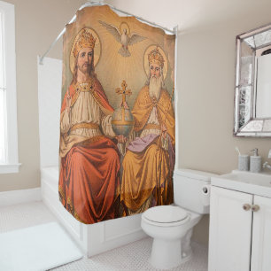 The Holy Trinity Shower Curtain
