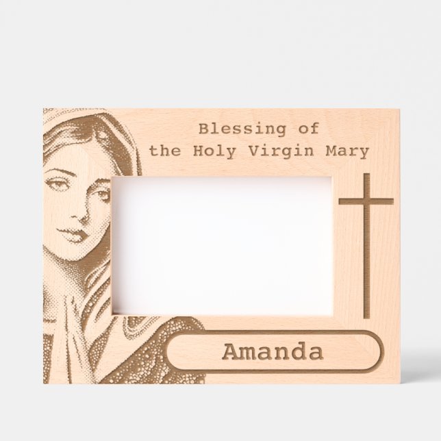 the Holy Virgin Mary Etched Frames (Front)