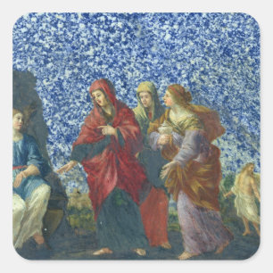 The Holy Women at the Tomb Square Sticker