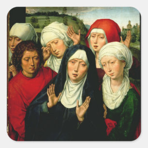 The Holy Women, right hand panel Square Sticker