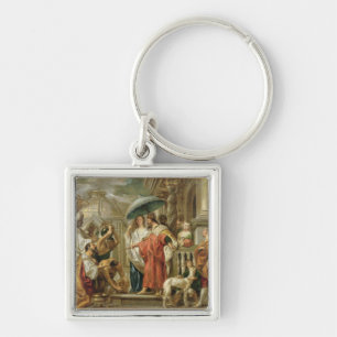 The Homage of Caliph Harun Al-Rashid to Charlemagn Key Ring