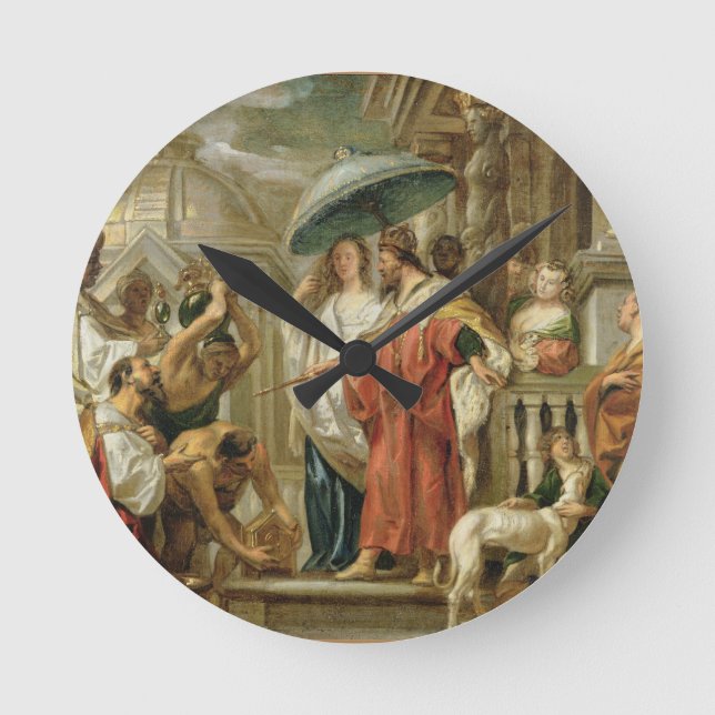 The Homage of Caliph Harun Al-Rashid to Charlemagn Round Clock (Front)