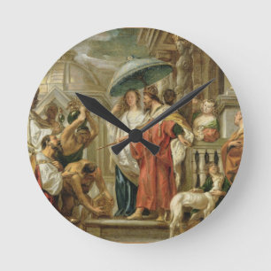 The Homage of Caliph Harun Al-Rashid to Charlemagn Round Clock