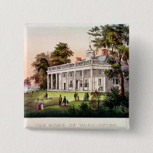The Home of George Washington 15 Cm Square Badge
