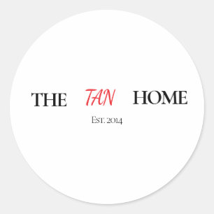 The Home Personalized Mug Classic Round Sticker