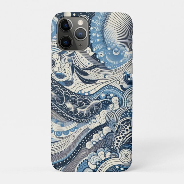 The Home Studio Indigo Bloom Case-Mate iPhone Case (Back)