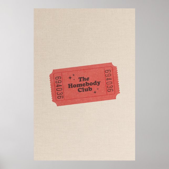 The Homebody Club Poster (Front)