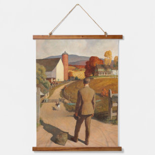 The Homecoming, 1945 by Newell Convers Wyeth Hanging Tapestry