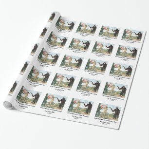 The Hoolock Gibbon (1835) by Aloys Zotl Wrapping Paper