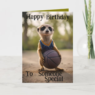 "The Hoop Star Baby Meerkat" Birthday Card
