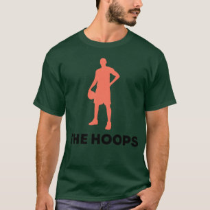 The Hoops Silhouette Basketball Sports Player retr T-Shirt