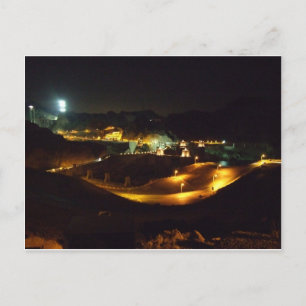 The Hoover Dam by night Postcard