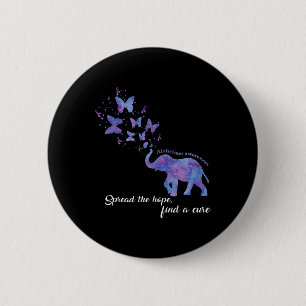 The Hope Find A Cure Alzheimerheimer Awareness Gif 6 Cm Round Badge