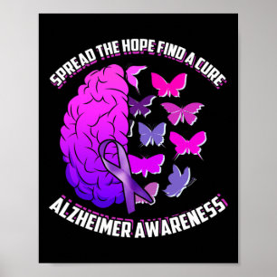 The Hope Find A Cure Alzheimerheimer Awareness Poster