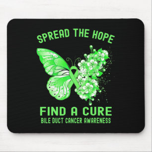 The Hope Find A Cure Bile Duct Cancer Awareness Mouse Pad