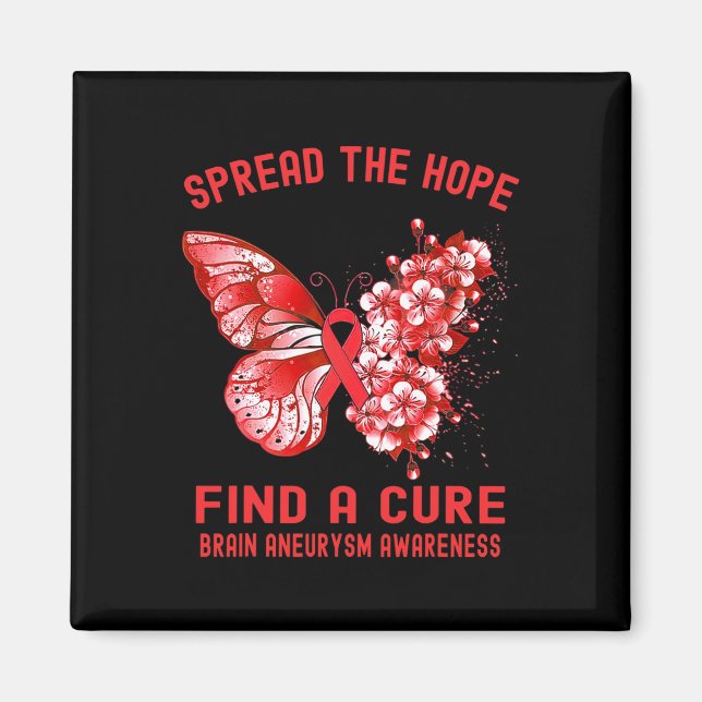The Hope Find A Cure Brain Aneurysm Awareness  Magnet (Front)
