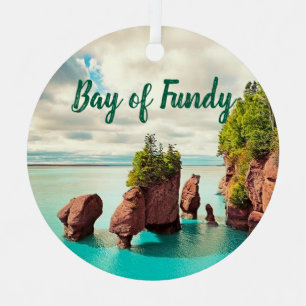 The Hopewell Rocks Bay of Fundy Canada stylised Metal Tree Decoration
