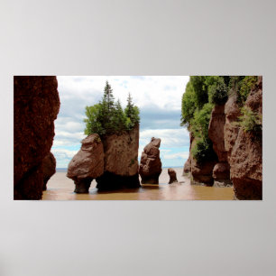 The Hopewell Rocks Canada Poster