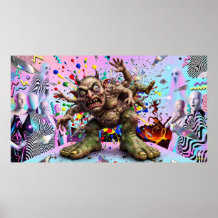 The Hopgoblin of Memphis Design Poster