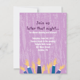 The Hora Chair Dance Bar Bat Mitzvah Party Card