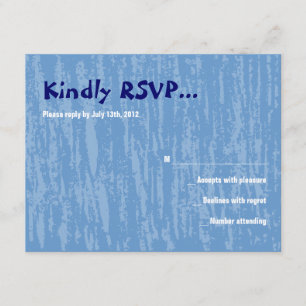 The Hora Chair Dance Bar Bat Mitzvah Reply Card