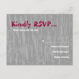 The Hora Chair Dance Bar Bat Mitzvah Reply Card