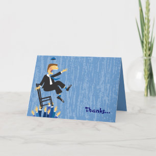 The Hora Chair Dance Folded Thank You Card1 Card