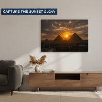 The Horizon of Becoming:Giza Pyramids Sunset