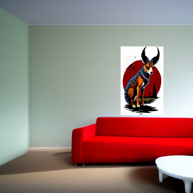 The Horned Dog | AI Art Poster (Creator Uploaded)