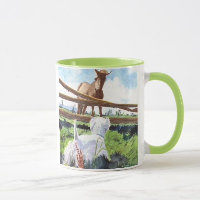 The Horse and the Terrier Mug (Right)