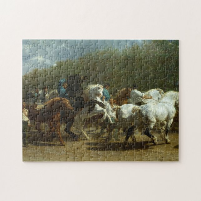 The Horse Fair by Rosa Bonheur Jigsaw Puzzle (Horizontal)