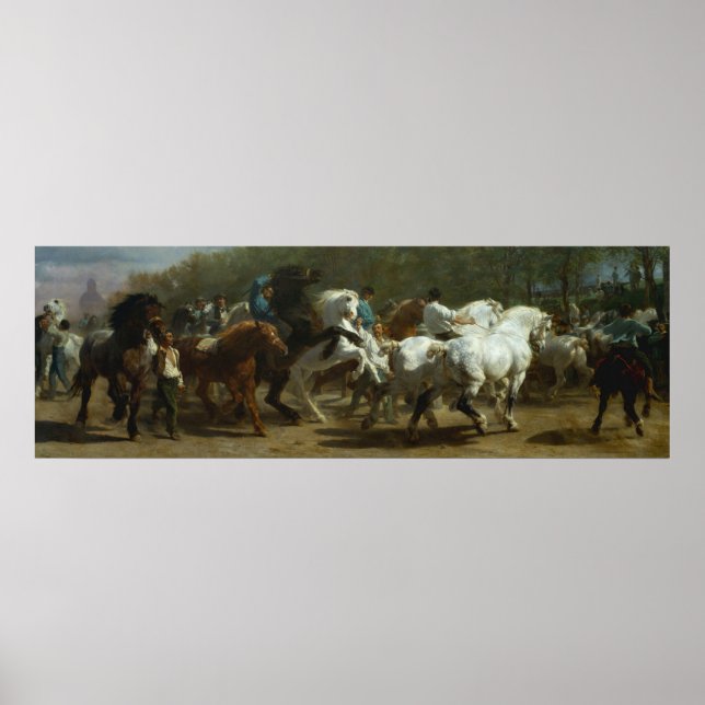 "The Horse Fair" by Rosa Bonheur Poster, Print (Front)