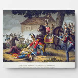 The Horse Guards at the Battle of Waterloo, engrav Plaque