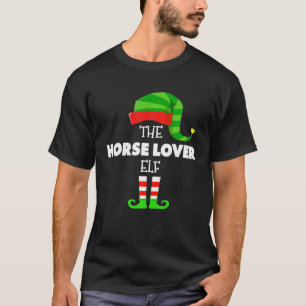 The HORSE LOVER ELF Group Matching Family Christma T-Shirt