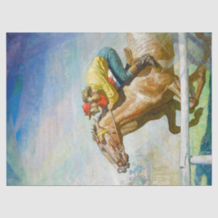 The Horse Race by Newell Convers Wyeth Tissue Paper