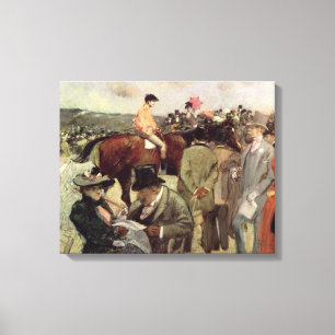The Horse-Race, c.1890 Canvas Print