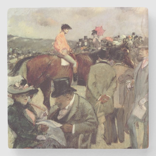 The Horse-Race, c.1890 Stone Coaster (Front)