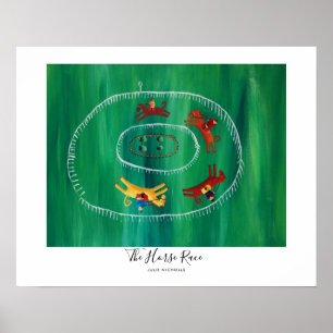 The Horse Race Painting Poster