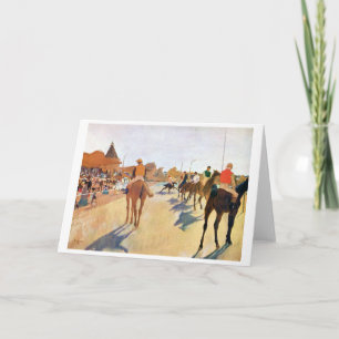 The Horse Races (The Parade), Edgar Degas Card