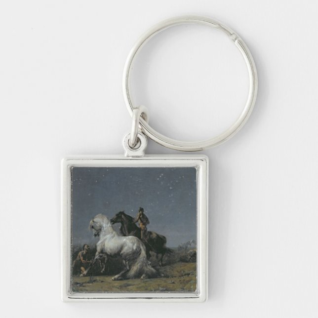 The Horse Thieves, 19th century Key Ring (Front)