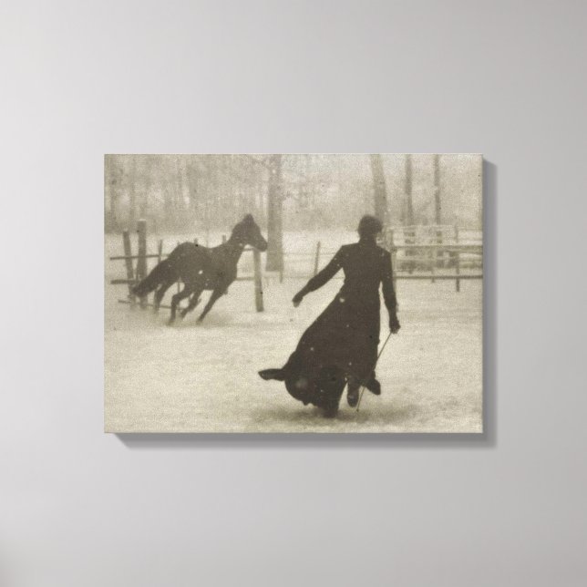 The Horse Trainer By Felix Thiollier 1899 Canvas Print (Front)