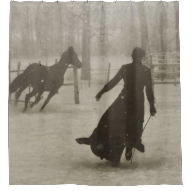 The Horse Trainer By Felix Thiollier 1899 Shower Curtain (Front)