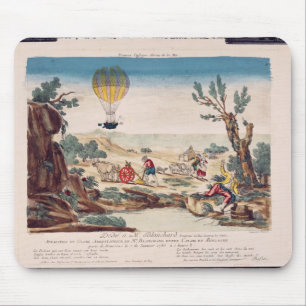 The Hot-Air Balloon of Jean Pierre Blanchard Mouse Pad