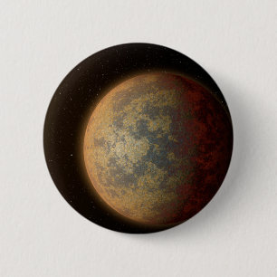 The Hot Rocky Exoplanet Hd 219134 B. 6 Cm Round Badge
