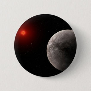 The Hot Rocky Exoplanet Trappist-1 B. 6 Cm Round Badge