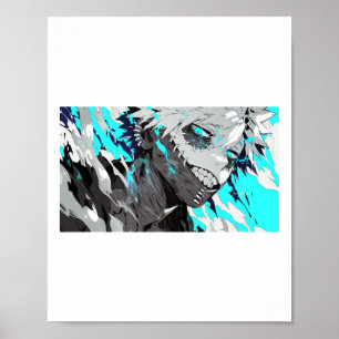 The Hottest Flames Evil Brother Anime Sticker  Poster