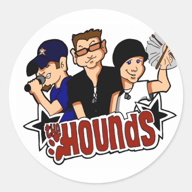 The Hounds Cartoon Sticker (Front)