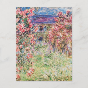 The House among the Roses by Claude Monet Postcard