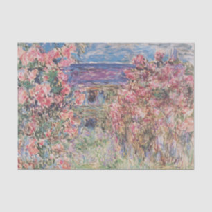 The House Among the Roses by Claude Monet Tissue Paper