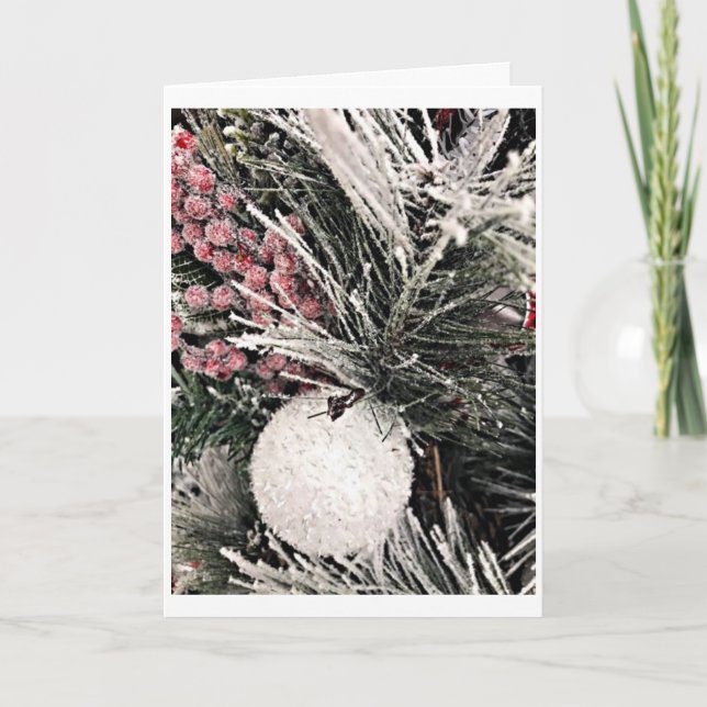 **THE HOUSE IS DECORATED AND WISHES ARE MAILED" CARD (Front)